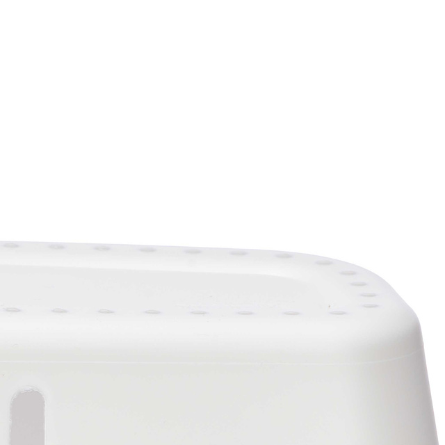 Coș alb pentru duș, 14,5 x 28 x 31,5 cm