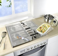 Plăci de protecție din sticlă pentru aragaz - 2 bucăți în set, WENKO, transparente