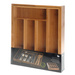 Container extensibil pentru tacâmuri, inserție pentru sertar, 28,5 - 45 x 34 x 5 cm