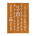 Cuvertura de pat din bumbac SOLEYA, ocru, 130 x 180 cm