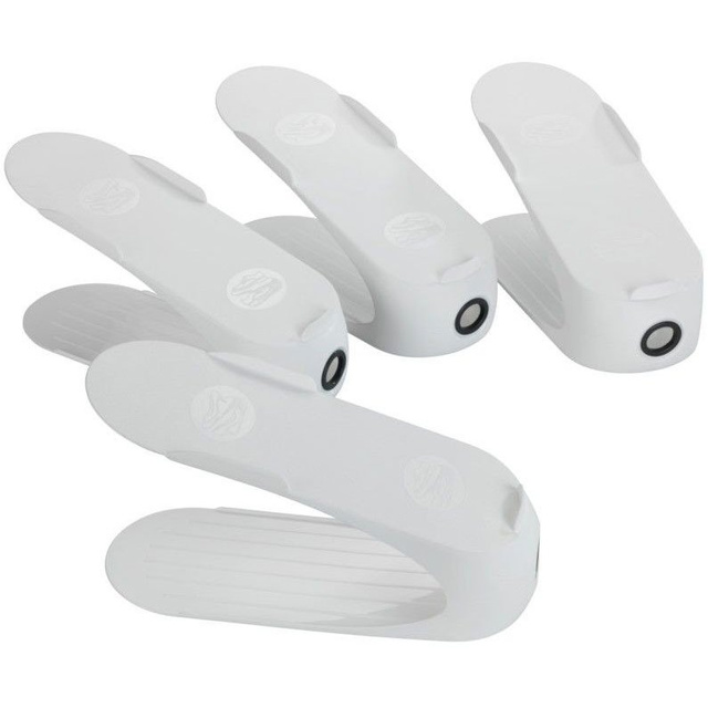 Organizatoare de pantofi albe, set din 4 piese, WENKO