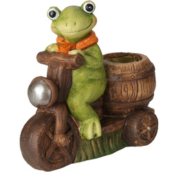 Ghiveci ceramic in forma de broasca, 15 cm