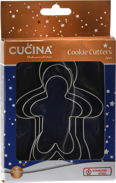 Forme pentru prajituri, tema Craciun, 3 bucati