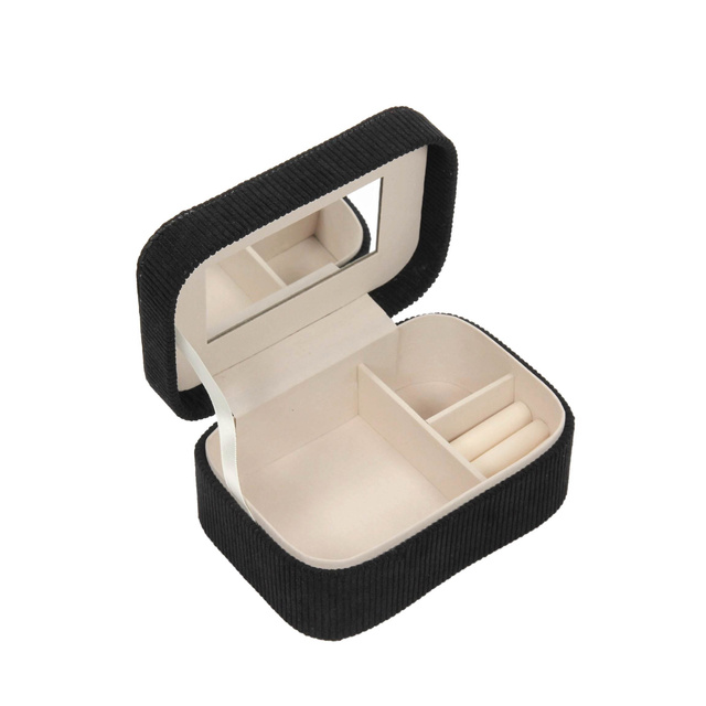 Cutie mică pentru bijuterii, catifea, 19 x 13,5 x 8 cm