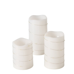 Lumânări cu flacără LED artificială SARNIA, 3 buc.