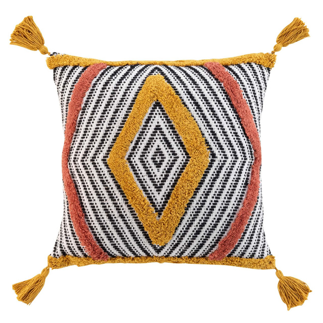 Perna decorativa cu ciucuri TERANGA, 40 x 40 cm