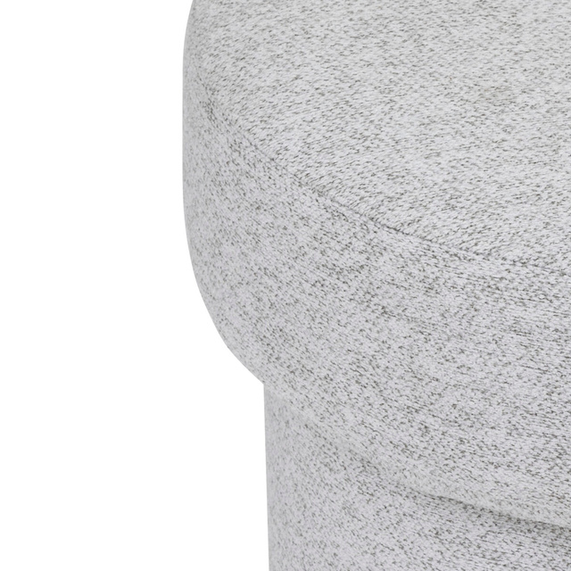 Taburet pouf rotund KITA cu depozitare, Ø 37 cm