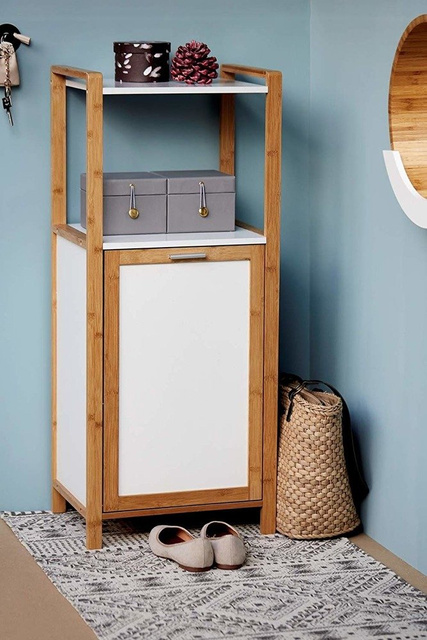 Un raft cu un raft și un coș pentru spălarea FINJA, WENKO