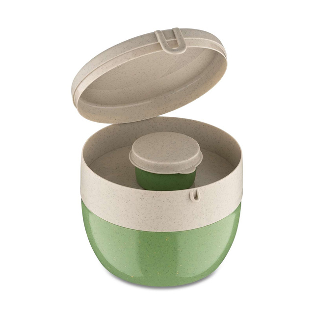 Cutie mic dejun, recipient pentru salata si sos BENTOBOX M, 2 elemente, KOZIOL