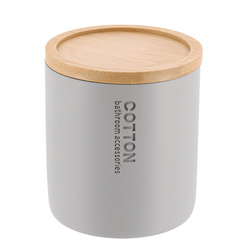 Recipient pentru dischete SAVA, capac din bambus, Ø 9,5 cm