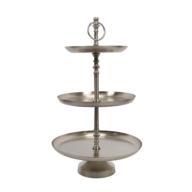 Platou metalic cu 3 niveluri, 50 cm