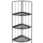 Suport ghivece de colt cu 3 rafturi, 90 cm