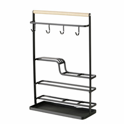 Raft metalic AGNETA cu carlige, 43,5 x 28,5 cm