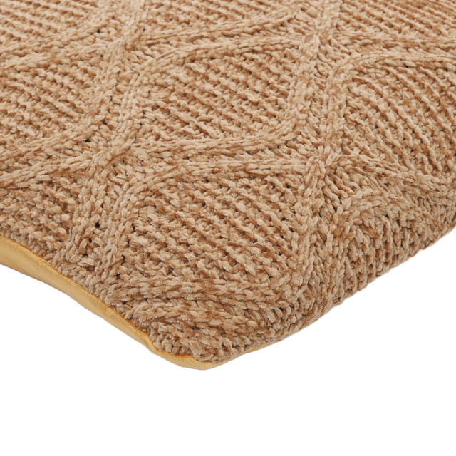 Pernă decorativă CHENILLE, tricotată, 45 x 45 cm