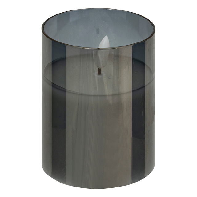 SENA set de lumânări LED sticlă negru