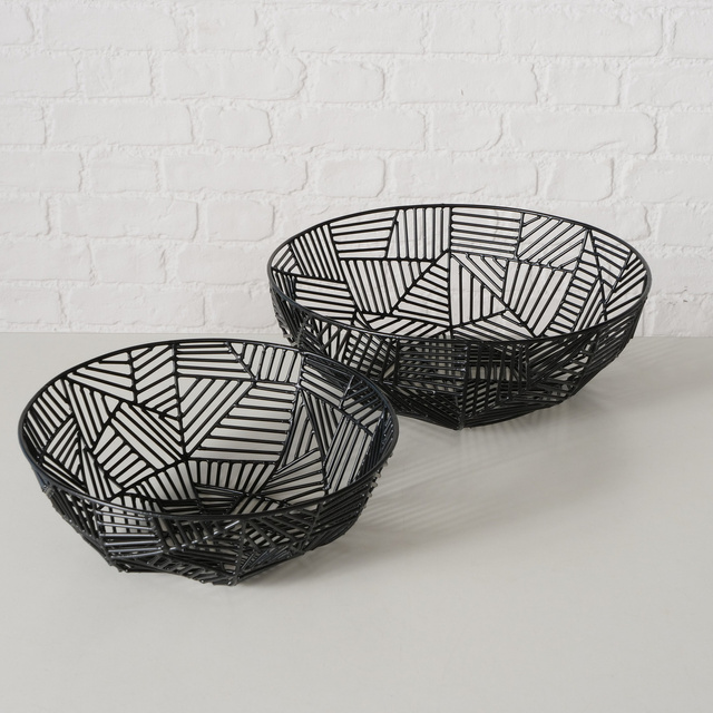 Boluri decorative metalice GRAPHINA, 2 buc Ø 25-30 cm