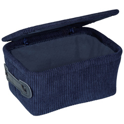 Cos de baie ANELA cu capac, 14 x 19 cm, WENKO