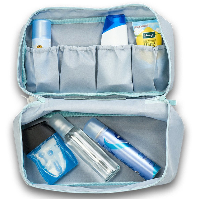Organizator de călătorie pentru uz universal, geantă cosmetică cu compartimente, recipient pentru lenjerie, ZELLER