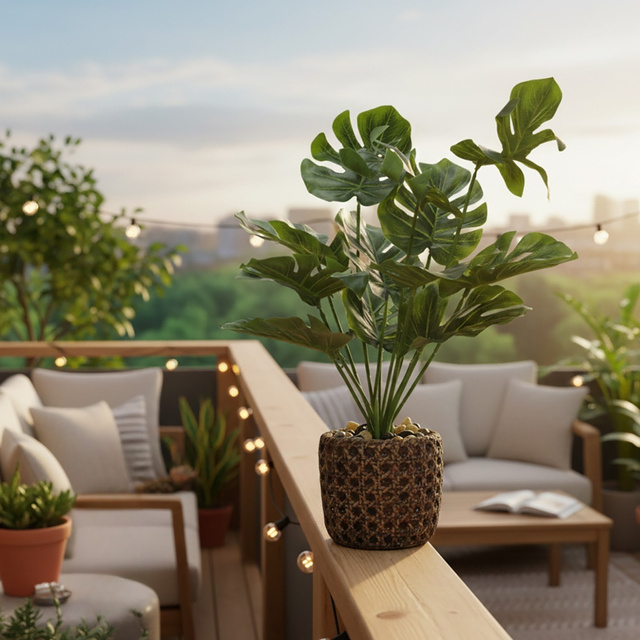 Plantă artificială MONSTERA, 37 cm