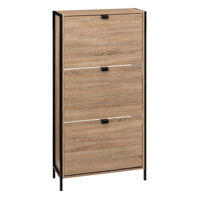 Dulap pentru pantofi ALIAJ, 3 compartimente, 63,2 x 24 x 122 cm