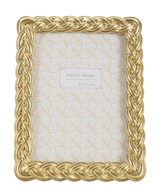 Ramă aurie cu stucco, 19 x 24,5 cm