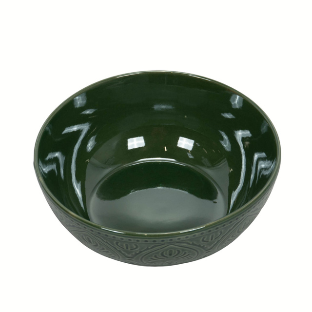 Vas din ceramică cu model canelat, 1900 ml