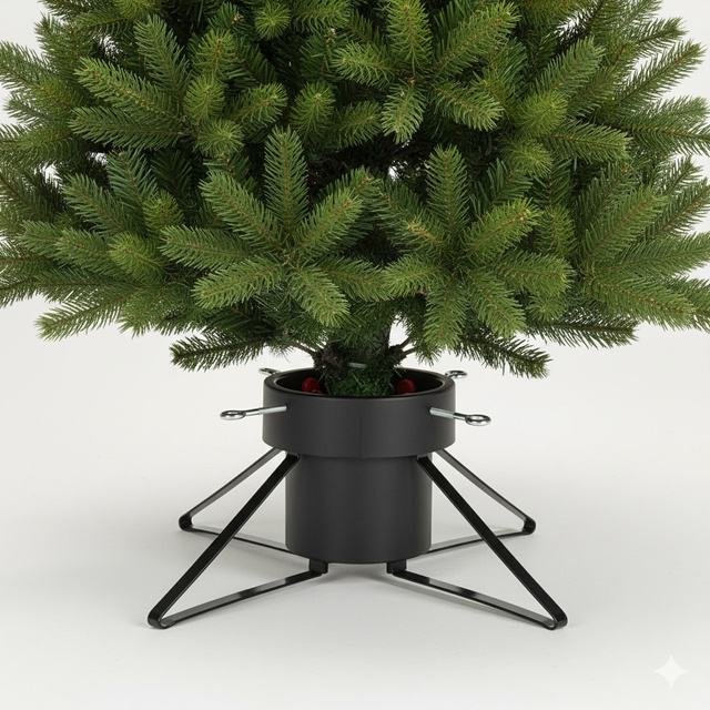 Suport metalic pentru brad cu recipient pentru apă de 2,8 L