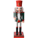 Bunic cu nuci, figură din lemn de pin, 25 cm