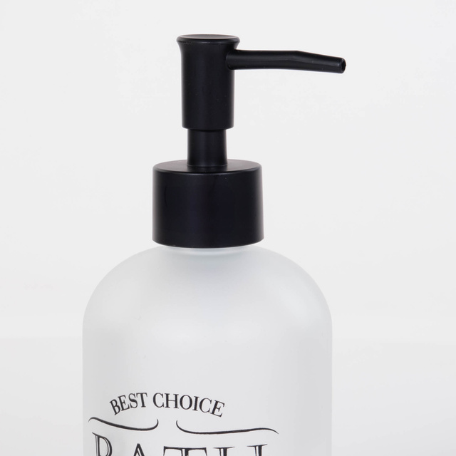 Distribuitor de sapun lichid, sticla, 400 ml, stil retro, transparent, Wenko