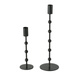 Sfeșnic din metal Kimberly, set 2 bucati, negru