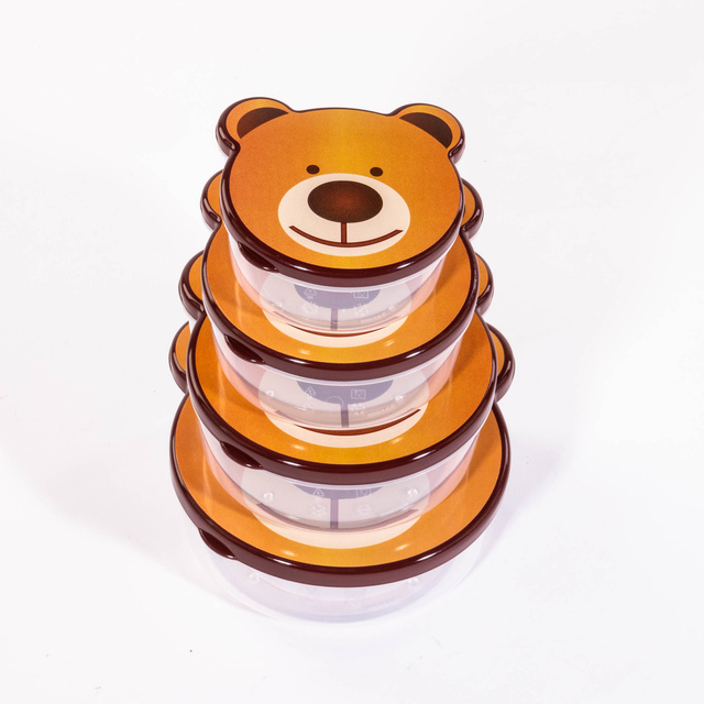 Set cutii cu motiv animal, 4 piese de diferite dimensiuni