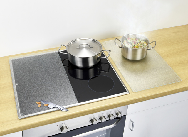 Plăci de protecție din sticlă pentru aragaz, transparente - 2 bucăți, Allstar