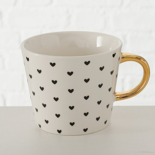 Cana din portelan cu maner auriu, FAYETTE