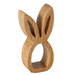 Inel pentru servetele in forma de iepuras de Paste Hops, lemn de mango, 4 bucati