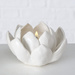 Sfeșnic din ceramică, floare, LIRIO, 8 x 10 cm