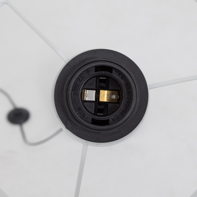 Lampă de podea TOBIE cu abajur din bumbac, Ø 37 × 150 cm