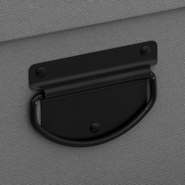 Set cutii de depozitare imitație de iută, 4 buc.