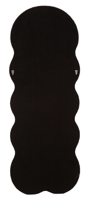 Oglindă de perete TEDDY cu ramă textilă tip teddy-fleece, înălțime 160 cm