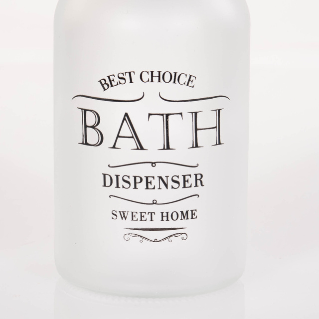 Distribuitor de sapun lichid, sticla, 400 ml, stil retro, transparent, Wenko