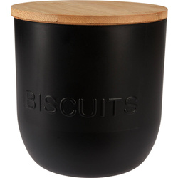 Recipient de depozitare bucatarie, capac din bambus, 1700 ml