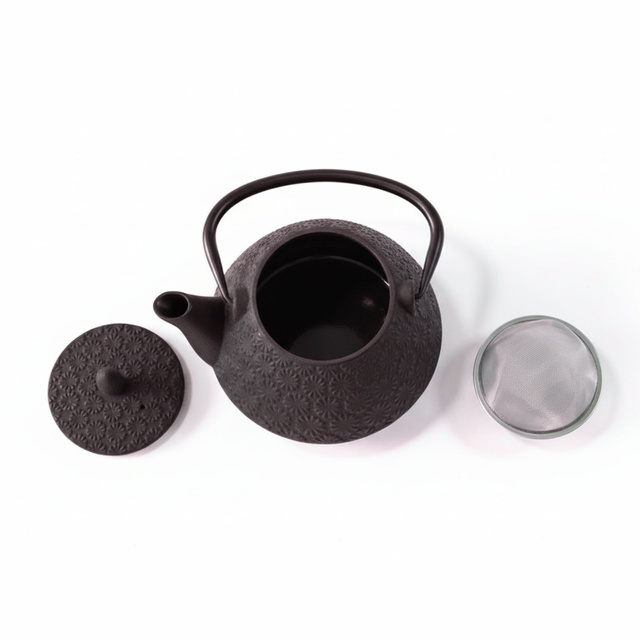 Ceainic din fontă cu infuzor TAKI, 1000 ml, negru