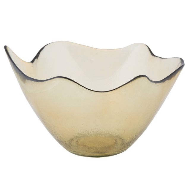 Bol decorativ din sticla reciclata, Ø 30 cm