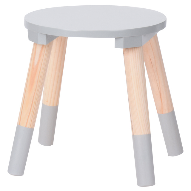 Scaun pentru copii din lemn - alb