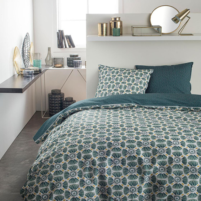 Lenjerie de pat boho, reversibila, 220 x 240 cm