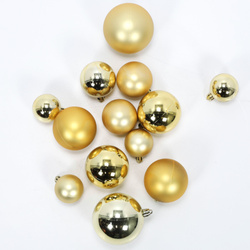Set de globuri de Crăciun de dimensiuni diferite, 60 de bucăți.