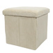 Taburet din velur-cord cu spațiu de depozitare TOBO, 38 x 38 x 38 cm