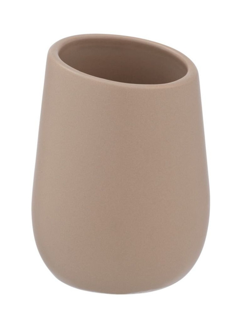 Pahar ceramic pentru periuțe de dinți BADI, gri, Wenko
