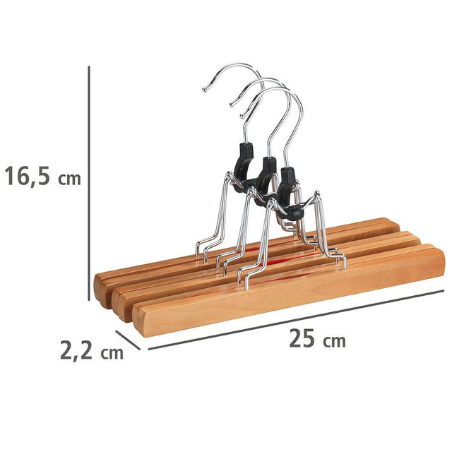 Suport pentru pantaloni - 3 bucăți în set, WENKO
