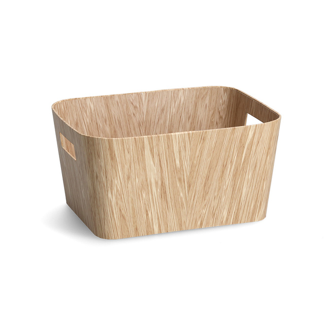 Cutie din carton durabil WOOD, 30,5 x 23 x 15 cm