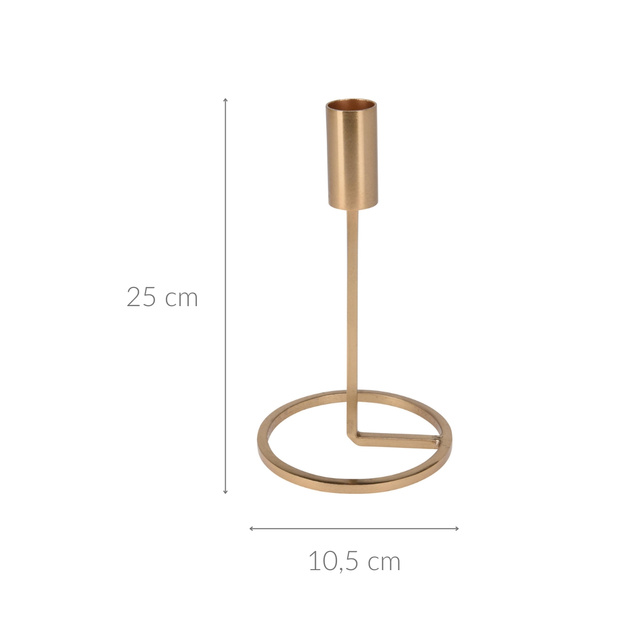 Candelabru minimalist pentru o lumânare, 19 cm